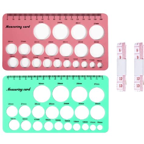 Trianu 2 Pack Silicone Nipple Ruler with Soft Flange Size Measure, Nipple Measuring Tool for ...