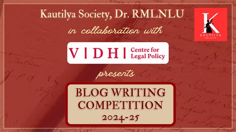 RMLNLU, Kautilya Society, Blog Writing Competition