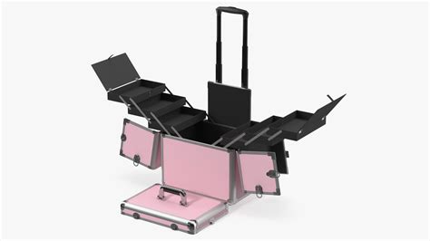 3D model Unfolded Yaheetech Makeup Case Pink | 3D Molier International