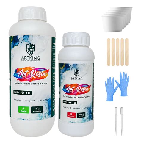 THE ARTKING 2:1 Ratio Epoxy Art Resin Combo Kit for Beginners ...