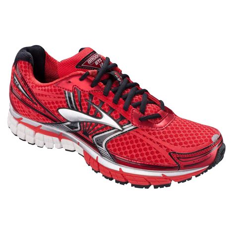 Brooks Mens Adrenaline GTS 14 Running Shoes - Red - Tennisnuts.com