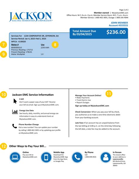 Jackson EMC | Explanation of Bill