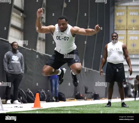 Metairie, USA. 20th Feb, 2024. Offensive lineman Cameron Covin (Florida ...