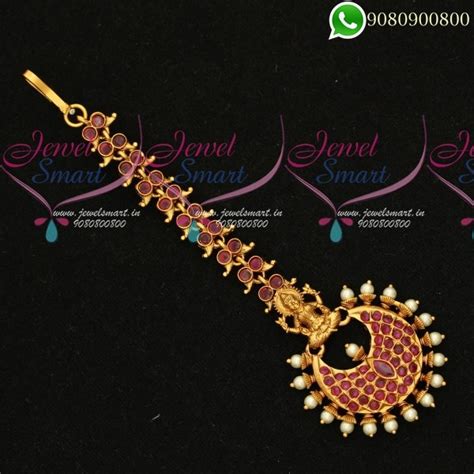 Maang Tikka Temple Design Bridal Accessory Online T19888 | JewelSmart.in