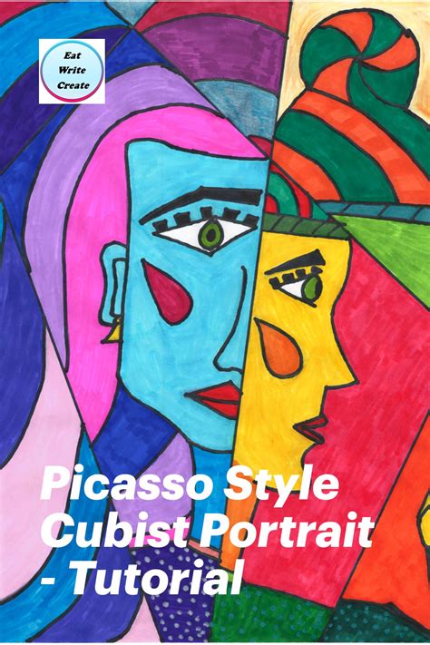 Pablo Picasso Style Cubist Portrait - Art Tutorial | Cubist portraits ...