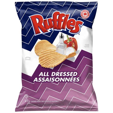 Ruffles All Dressed Potato Chips, Party Size, 612g/21.6 oz - Walmart.com