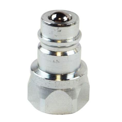 Hydraulic Coupler - Quick Connect 3/4" NPT Male Tip 1/2" Body Size fits ...