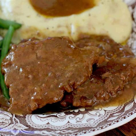 Crock Pot Cubed Steak with Gravy - The Country Cook