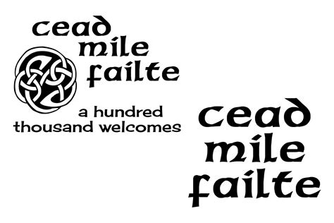 Celtic Welcome - Cead Mile Failte - Bundle - SVG PNG EPS By Studio 26 ...