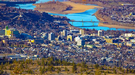 Download wallpaper 3840x2160 city, aerial view, cityscape, river ...