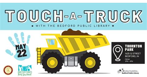 Touch-a-Truck - A Bedford Public Library and Parks Department Event ...