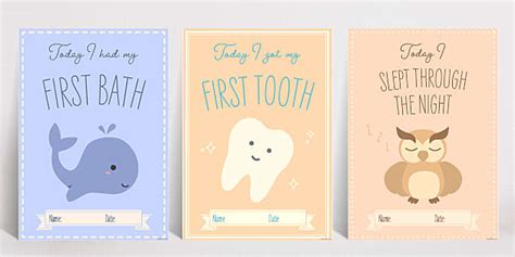 Printable Baby Milestone Cards | Twinkl Party