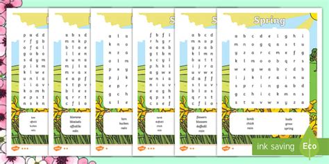 Grade R/ Grade 1 - LS - Spring: Word Search (CAPS Aligned)
