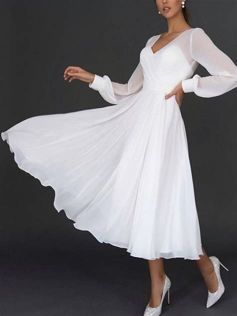 Reception Little White Dress Bridal Shower Dresses Wedding Dresses A ...