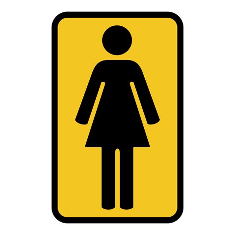Female Bathroom Sign Png
