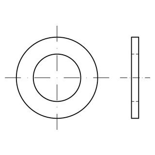 ISO 7092 Scheiben, A 4 5 ( 5,3 x 9 x 1 ) 200 HV A 4