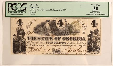 Georgia- Confederate Currency, 1863 [184873] - Holabird Western ...