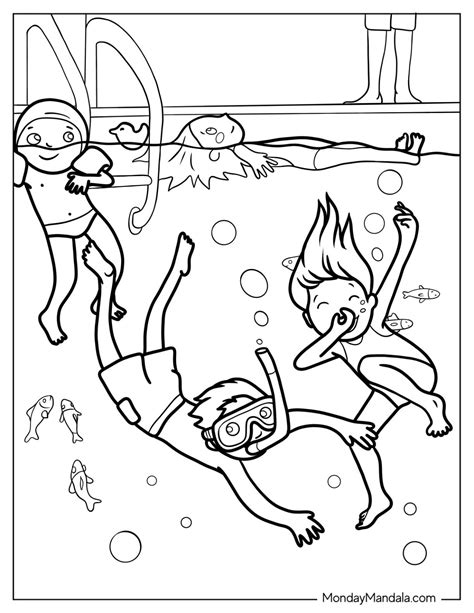 20 Swimming Coloring Pages (Free PDF Printables)
