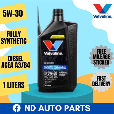 Valvoline 5W30 Full Synthetic 1L Engine Oil Diesel Minyak Hitam Engin ...