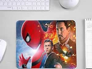 InkWynk Ironmann Spidermann Square Shape 9x7 Inch Computer Mousepad ...