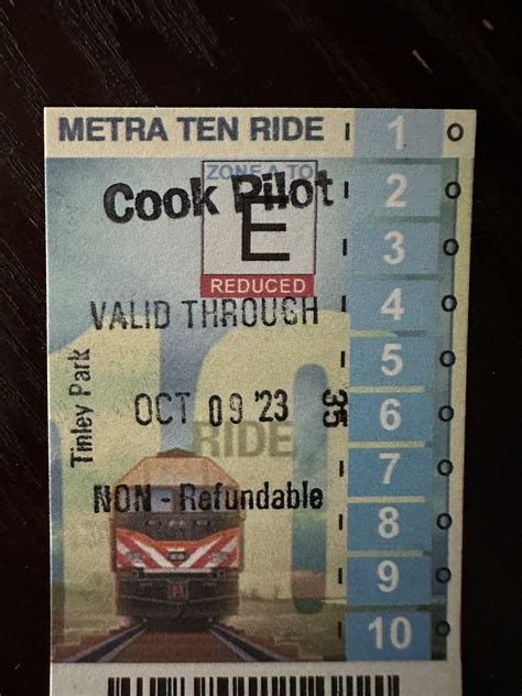 Metra 10 Ride Cards, Monthly, Or Weekend Pass, 30% Off List Price for ...