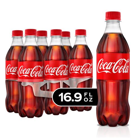 Coca-Cola Soda Soft Drink, 16.9 fl oz, 6 Pack - Walmart.com - Walmart.com