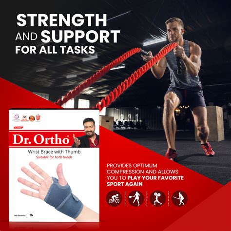 Dr. Ortho Wrist Brace with Open Thumb