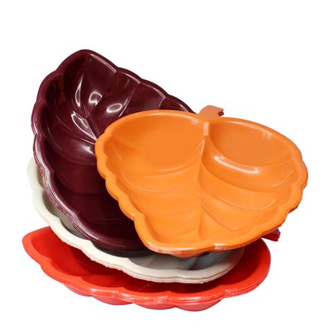Buy FULLY Multicolor Leaf Shaped Serving Plates for Kids,Boys and Girls ...