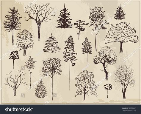 Simple Ink Drawings Of Trees