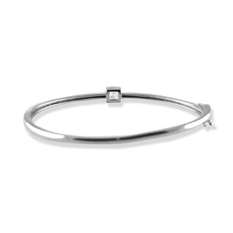 TARAASH 925 Sterling Cz Bangle | Square Openable Bangle | Silver Kada ...