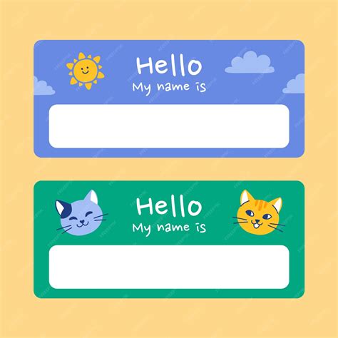 Editable Name Tag Template Free Printable Word - prntbl.ieolayaherrera ...