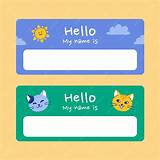 Printable Name Tag For Kids
