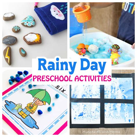 Rainy Day Preschool Activities - Munchkins and Moms