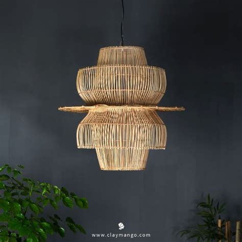 Padma - Unique handmade Woven Hanging Pendant Light, Natural/Cane Pend ...