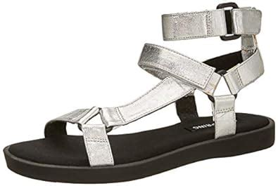 Call It Spring Women's Silver Fashion Sandals-4 UK (37 EU) (6.5 US ...