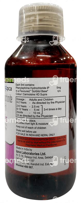 Solvin Decongestant 5 Mg Sf Syrup 100 Ml - Uses, Side Effects, Dosage ...