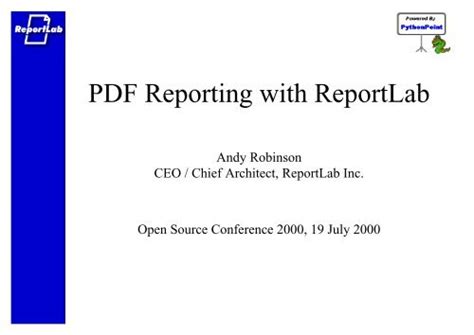 Image result for ReportLab PDF Example