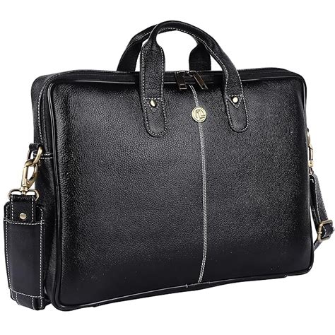 KLAUSS Genuine Leather Laptop Bag for Men - Office Bag- Fits Up to 14/ ...