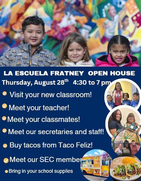 La Escuela Fratney Open House/Las Puertas Abiertas en La Escuela ...
