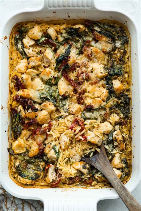 One-Pan Tuscan Chicken Orzo Bake | The Recipe Critic