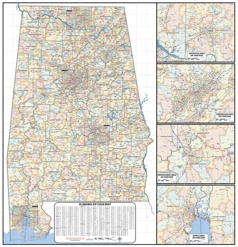 Image result for Alabama Zip Code Map