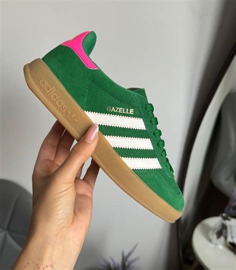 Tênis ADD gazelle verde/rosa couro legitimo linha premium - Guiccela