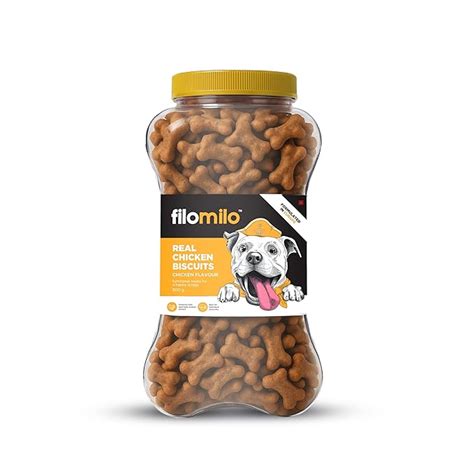 Buy Filomilo Real Chicken Dog Biscuits for Adult Dog | Dogs Treats for ...