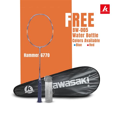 Kawasaki Hammer 6770 Unstrung Badminton Racket - Power & Control - Shop Now