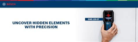 BOSCH GMS 120-27 Professional Wall Scanner Detector-Finds Metals, Live ...