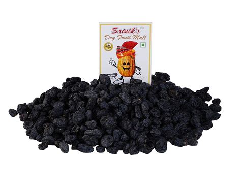 Sainik's Dry Fruit Mall Afghani Seedless Black Raisins | Black Kishmish ...