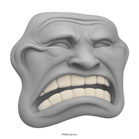Sad Troll Face PNG Emoji, ClipArt, Vector, Transparent Background » PNG ...