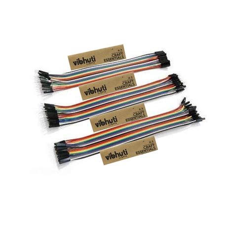 MySkillShaala Jumper Wires Pack – 60pcs Assorted Cables for Breadboard ...