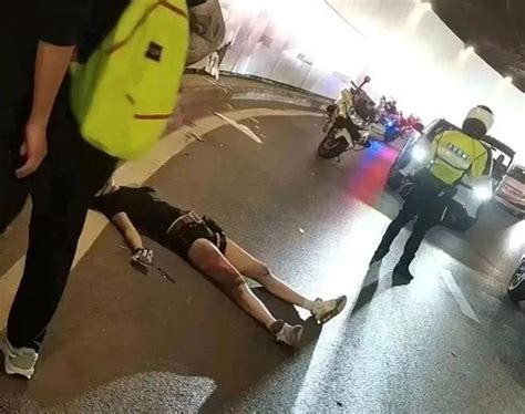 女网红骑摩托车祸去世，隧道超速撞击路沿，现场惨烈去年刚拿驾照_腾讯新闻