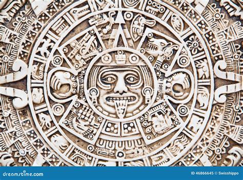 Ancient Mayan Sun Symbol